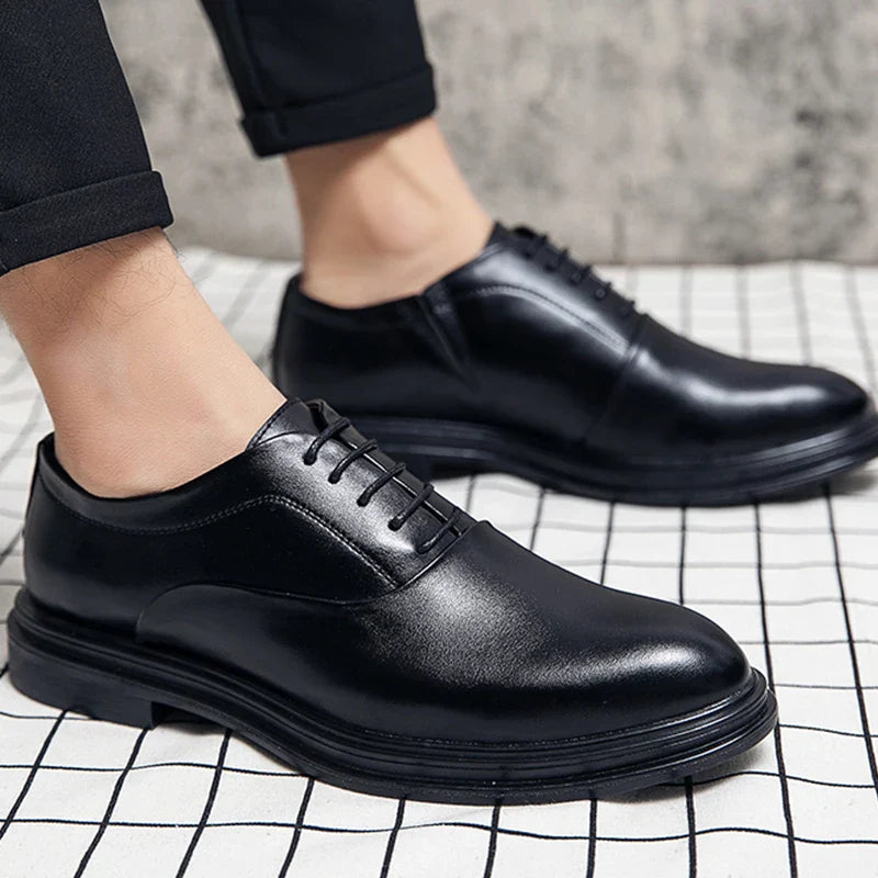 Men's Dress Shoes Classic Office Social Oxford Leather Shoes Men Trend Wedding Casual Business Shoes For Men Formal Leather Shoe