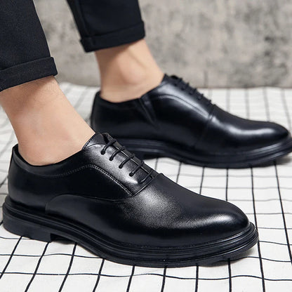 Men's Dress Shoes Classic Office Social Oxford Leather Shoes Men Trend Wedding Casual Business Shoes For Men Formal Leather Shoe