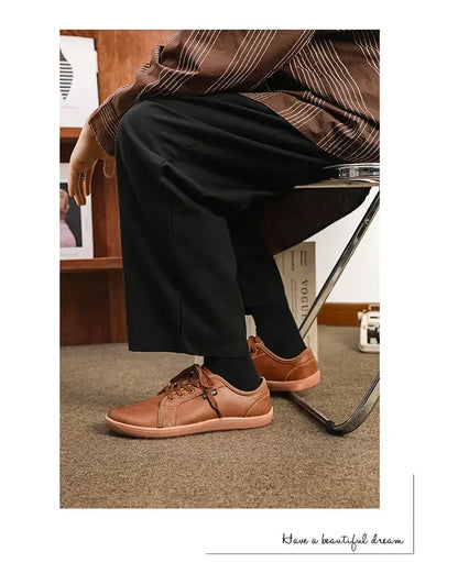 Mens Artificial Leather Wide Barefoot Shoes Unisex Plus Size Male Outdoor Minimalist Sneakers Women Zero Drop Casual Walking