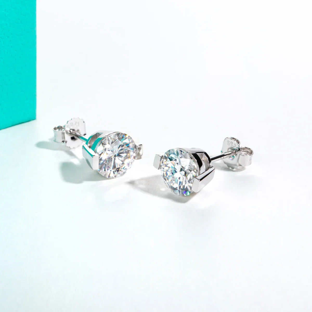 1cttw-6cttw Moissanites Earrings 925 Sterling Silver D Color VVS1 Moissanite Classic Stud Earrings for Woman Jewelry