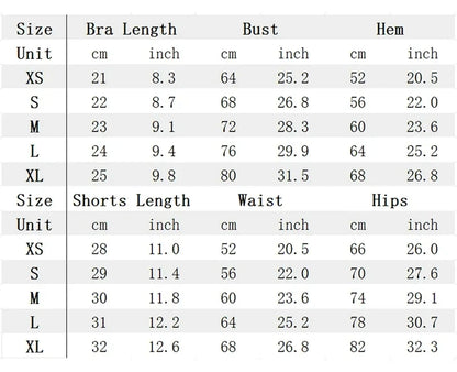 Impact Womens 2 Piece Yoga Set Strappy Seamless Sports Bra and High Waist Scrunch Shorts for Gym Workout and Fitness Training