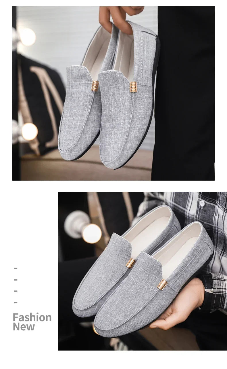 Fashion Men Casual Shoes Luxury Brand Men Loafers Breathable Comfort Slip-on Mens Driving Shoes lightweight Lazy Shoes Moccasins