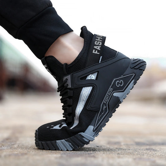 Fashion Safety Protection Footwear Steel Toe Safety Boots for Men Anti-Smash Puncture-Proof Work Shoes Indestructible Boots Male