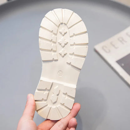 Children Summer Shoes Girls Fashion Sandals High-top Mesh Boots Net Breathable Shoelace Decoration with Zipper Cut-out Ins Style