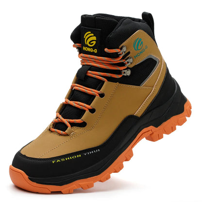 Work Safety Shoes Men CE Certified Steel Toe Safety Shoes Non Slip Lightweight Steel Toe Anti-Slip Women's Protection Work Boots