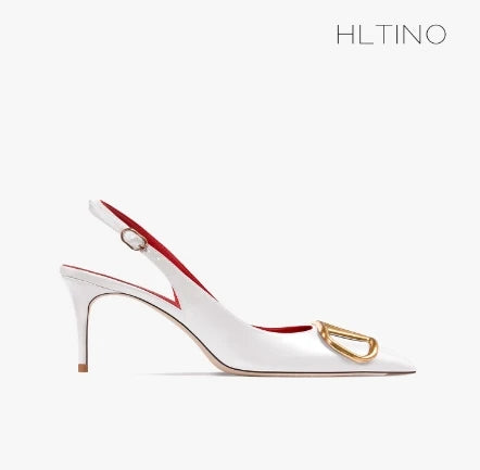 Fahion Slingback Black Comfortable Women Summer Shoes Very High Heel Sandals 2025 Trend for Wedding Party Dress