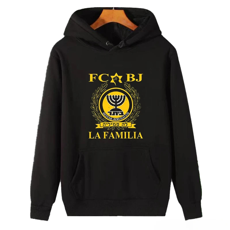 Premium La Familia Beitar hoodies Soccers Funny Fashion graphic Hooded sweatshirts Jerusalem High Quality thick sweater hoodie