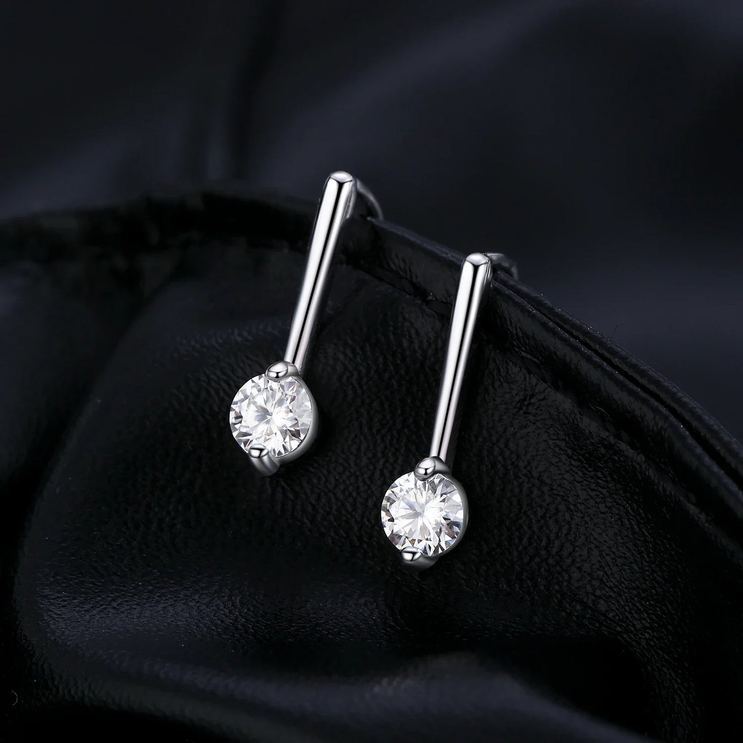 Sparkling D Color Moissanite Drop Earrings 925 Sterling Silver Classic Geometric Dangle Earrings For Women Fine Jewelry