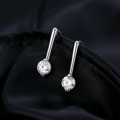 Sparkling D Color Moissanite Drop Earrings 925 Sterling Silver Classic Geometric Dangle Earrings For Women Fine Jewelry
