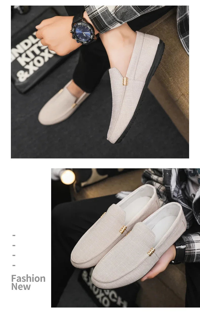 Fashion Men Casual Shoes Luxury Brand Men Loafers Breathable Comfort Slip-on Mens Driving Shoes lightweight Lazy Shoes Moccasins