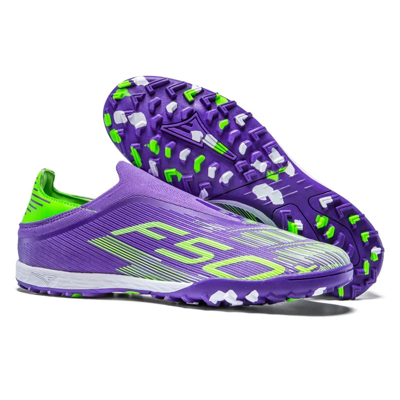 X2517 Slip-on F50 Mens Football Boots Boys FG/TF Training Studded Fast Soccer Cleats Pro Non Slip Football Shoes for Man 35-45