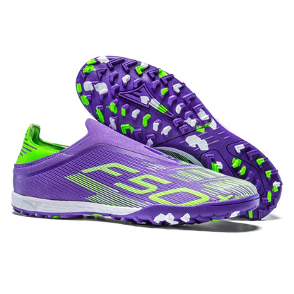 X2517 Slip-on F50 Mens Football Boots Boys FG/TF Training Studded Fast Soccer Cleats Pro Non Slip Football Shoes for Man 35-45