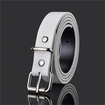 Children PU Leather Belts Boys Girls Kid Waist Strap Waistband Metal Buckle For Jeans Pants Trousers Dress Adjustable Belt