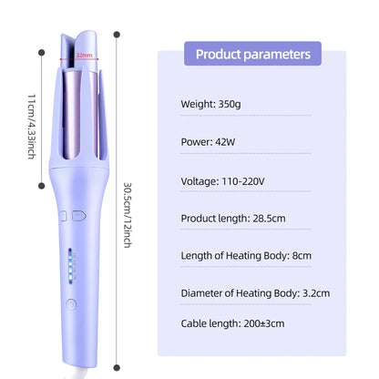 32mm Automatic Curling Iron Automatic Rotating Ceramic Curler Professional Curling Iron Curling Iron Curler
