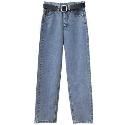 High Waist Harlan Denim Jeans Straight Leg Loose Fit