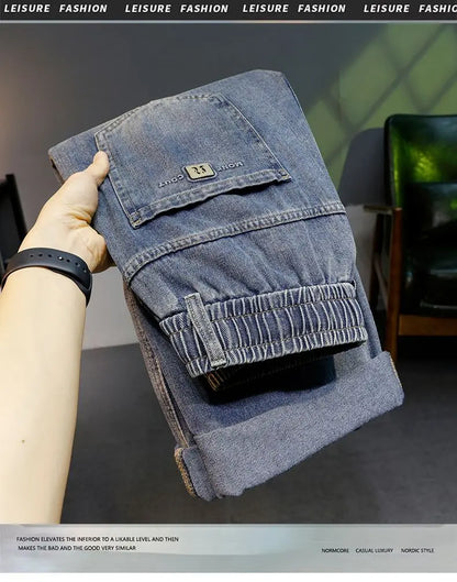 Calça Jeans Masculina Solta Reta 2026 Novo Estilo Casual Confortável Calça Jeans Masculina Moderna Moda Masculina