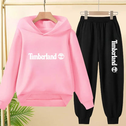 Children Clothing Autumn Winter Hoodie Coat Sweatshirt Top+Trousers Boys Girls Toddler 3-12Yrs Casual Kids Charming Pullover Set