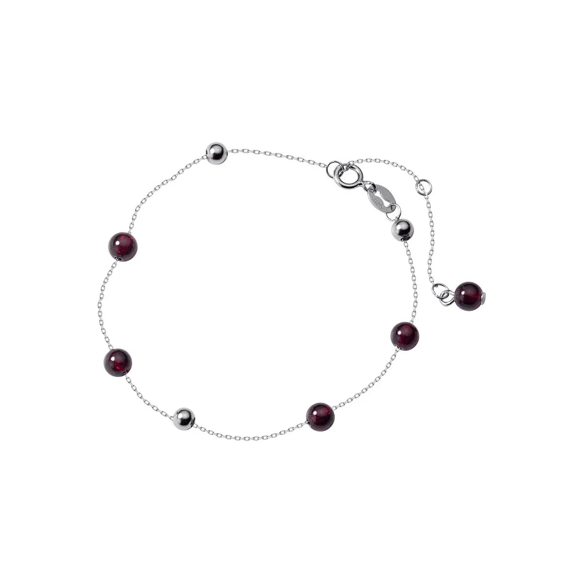 Fashion Rose Gold Color Purple Crystal Bracelet For Women Lucky Classic 925 Sterling Silver Bead Charm S925 Fine Jewelry