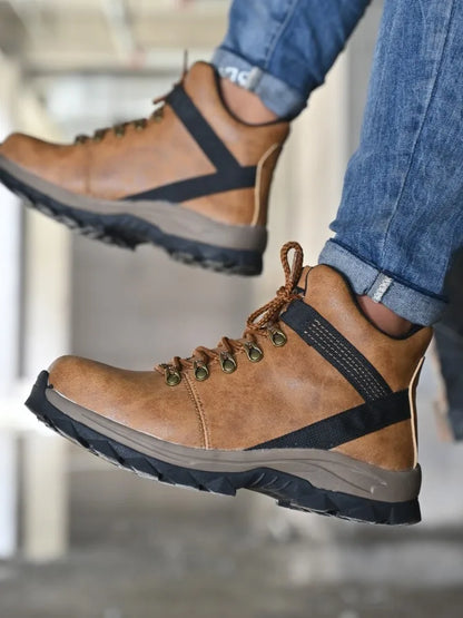 Safety Shoes Men Lightweight Sneaker Steel Toe Cap Shoes Anti-smash Puncture-Proof Work Safety Shoes Protective Boots Work Shoes
