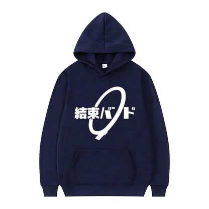Hoodie Kessoku Band Logo Couples Hoodies Goto Hitori Ijichi Nijika Cospaly Oversized Long Sleeve Male