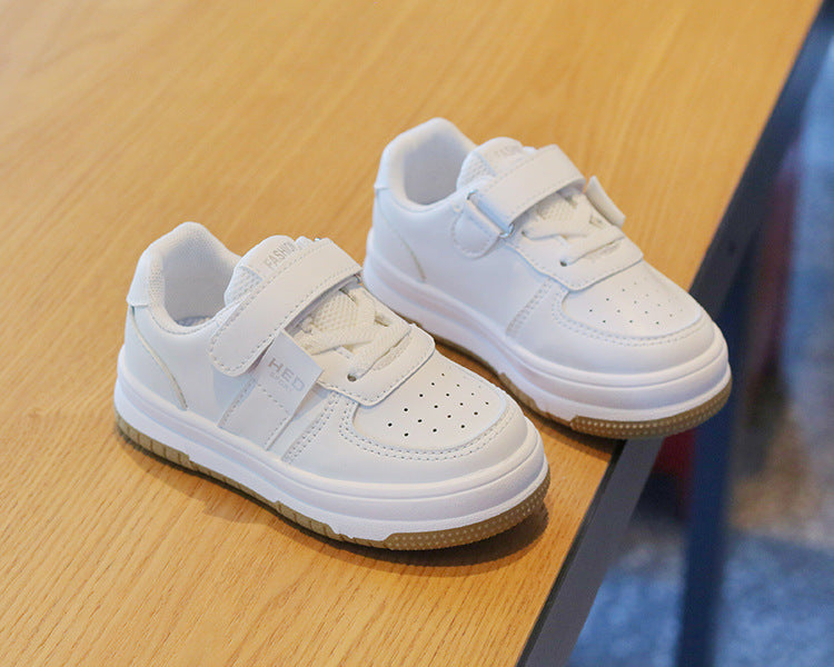 Children's Casual Sneakers 2024 New Comfortable Single Shoes Baby Boys Girls Toddler Small White Shoes Tenis Sports Board Shoes