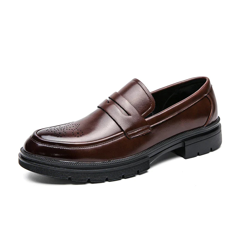 High Quality Men's Dress Shoes Office Casual Business Shoes For Men Brogues Leather Social Wedding Shoes Formal Loafers Male