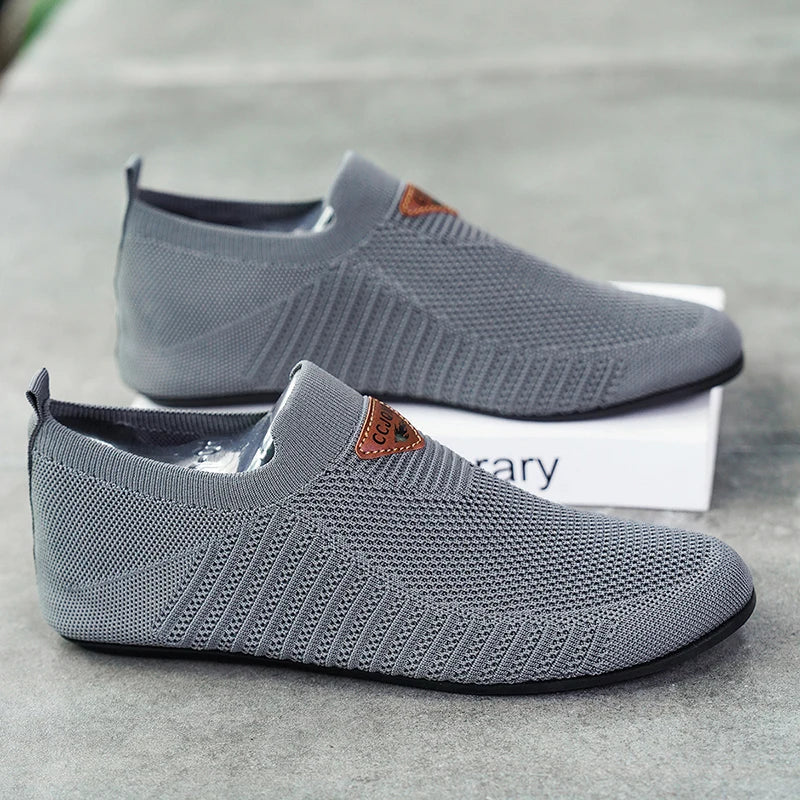 Men's Shoes Breathable Thin Bottom Light Driving Loafers Casual Socks Shoes Men Slippers Comfortable Walking Mens Shoes