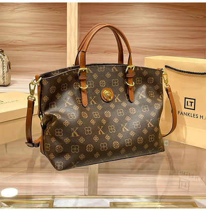 Ladies' light luxury handbag 2025 new high-end designer fashion retro handbag shoulder bag large capacity crossbody bag tote bag