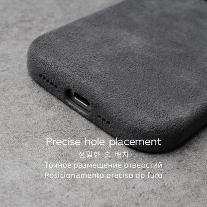 Case for iPhone 17 16 Pro Max Compatible Magsafe Business Supercar Interior Same Suede Leather Phone Cover