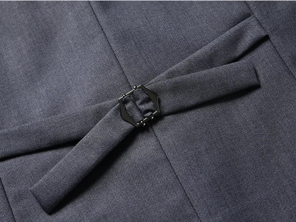 Men's Solid Color Business Suit Fashion Banquet Wedding Trend Groom Best Man Single 3/2/1