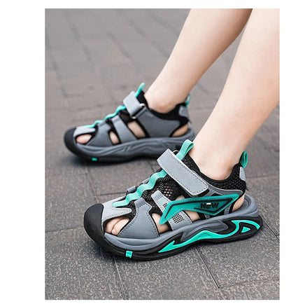 Boys' Toe-Protecting Sports Casual Shoes and Sandals