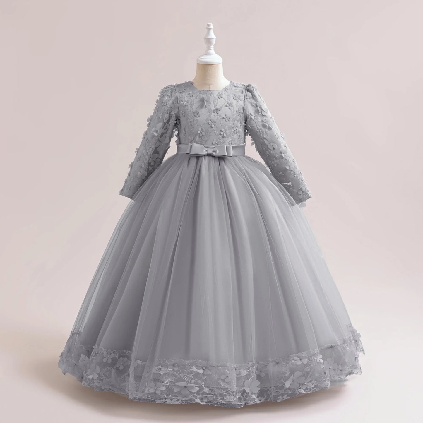 Girls Flower Embroidery Party Dresses Girl Summer Casual Holiday Gown Kids Variety Fashion Evening Clothes Birthday Princess Wea