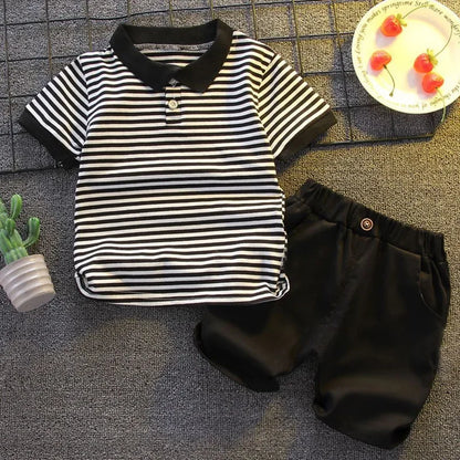 Summer Fashion Baby Boy Clothes Sets T-shirt + Pants 1-4T Toddler Casual Clothing Suits Children Kids Boys Outfits Suit