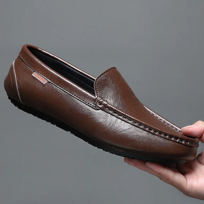 Men's Summer Breathable Summer Leather Shoes Casual Fashion Single Shoes