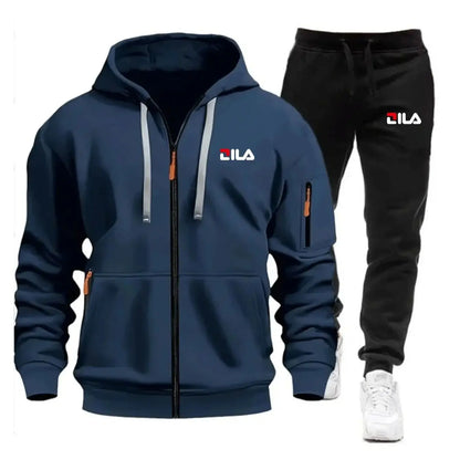 Men's Tracksuit Hoodies Pants Plus Size Autumn Winter Daily Casual Sporty Jogging Suit Fashion Sweatshirt Outfit Male Sports Set