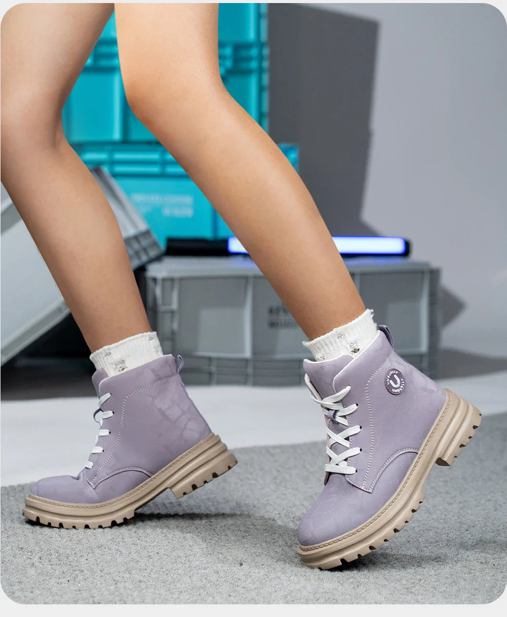 Ladies Steel Toe Safety Shoes Anti-Crush Kevlar Workwear Style Outdoor Safety Boots for Women Resistant Comfort Footwear