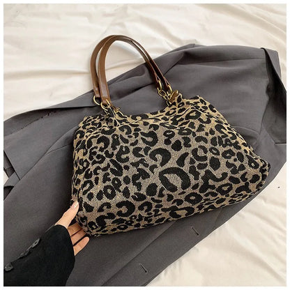 Best Selling Women's Bag, Retro Leopard Print Single Armpit Shoulder Bag, Large Capacity Tote Bag, Daily Handbag Women Shopping