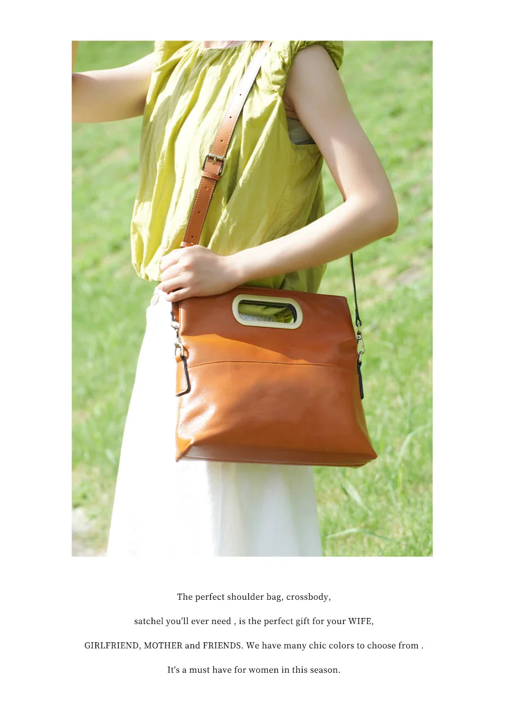 Genuine Leather Vintage Designer Handbag For Women Large Capacity Shoulder Bag New Brown Crossbody Bag Tote Bag Purse 2024