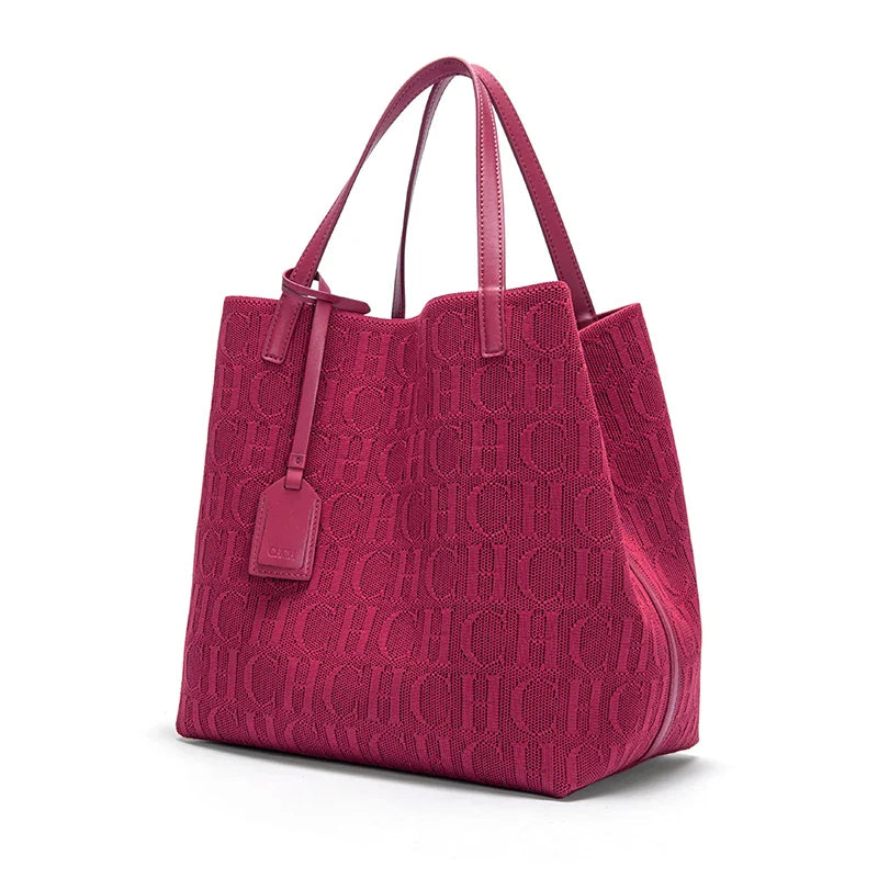 Fashionable Classic New Solid Color Outer Bag Women's Handbag Exquisite Handcrafted Weaving Large Capacity Handbag