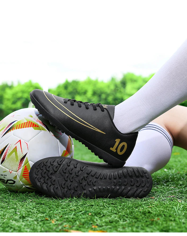 Low Top Soccer Cleats Men Football Boots TF AG Boys Turf Indoor Training Shoes Breathable Lightweight Comfortable Sport Sneakers