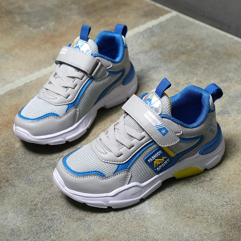 Kids Mesh Running Shoes Fashion Youngsters Teens Casual Walking Students Sneakers Breathable Soft Children Outdoor Sports Tennis