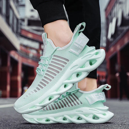 Men Shoes Comfortable Unisex Sneakers Breathable Couple Running Shoes Women Tenis Sports Shoe Size 36-46 White Walking Sneakers