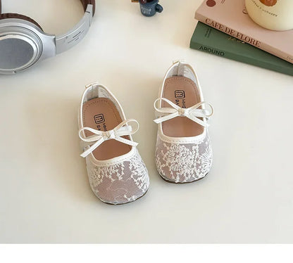 2025 Children Sandals for Girls Summer New Fashion Korean Style Soft Bottom Anti-slippery Versatile Chic Princess Mesh Shoes