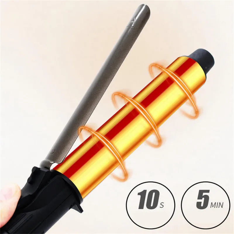 1PC 9/13/16/19/25/32mm Automatic Ceramic Hair Curler Rotating Temperature Display Professional Anti-Scalding Hair Styling Tool