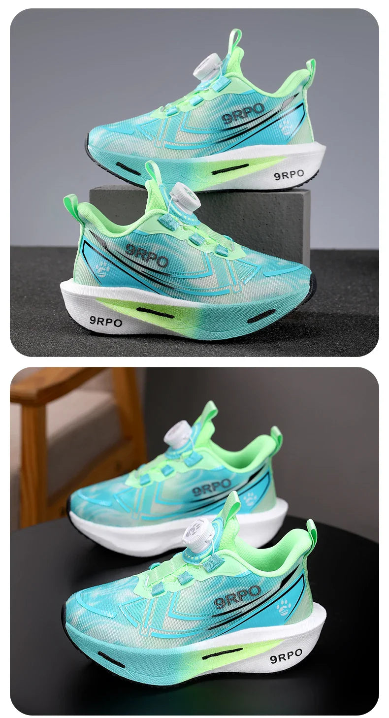 Children‘s Knit Basketball Shoes Non-slip Breathable Sports Training Shoes Outdoor Boys Girls Jogging Sneakers Athletic Shoes