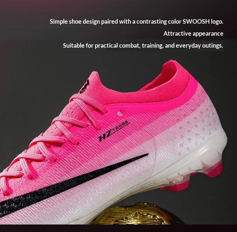 New Men Football Boots Futsal Cleats Unisex Soccer Shoes Hot Sale High-quality Professional Women Ultralight TF/FG Sneakers