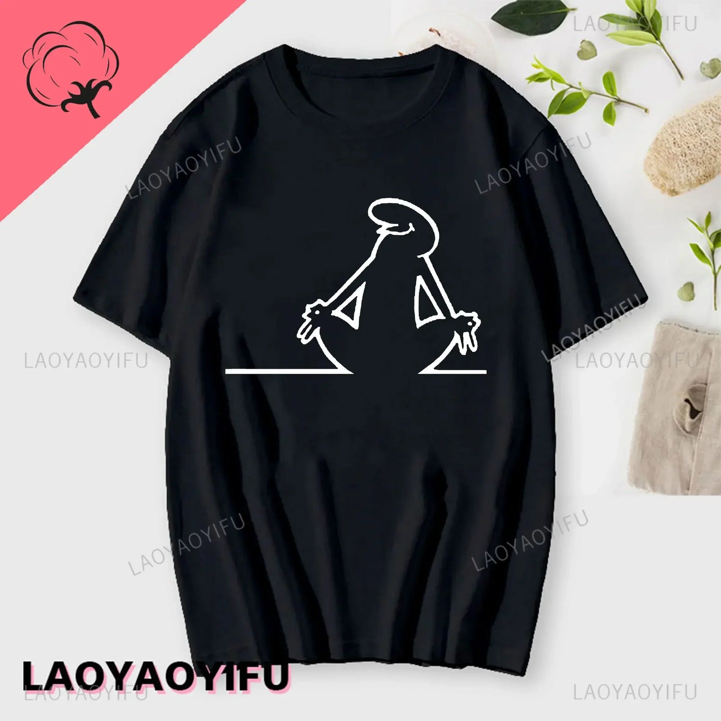La Linea The Line Osvaldo Cavandoli TV Men Women Style Streetwear Tee Fashion Cotton T Shirt Round Neck Casual Summer Camiseta