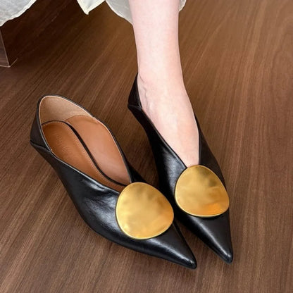 Luxury Women Heeled Shoes Pointed Toe Low Heels Designer Shoes Sexy Dress Fashion Woman Pumps 2025 Summer Elegant Zapatos Mujer