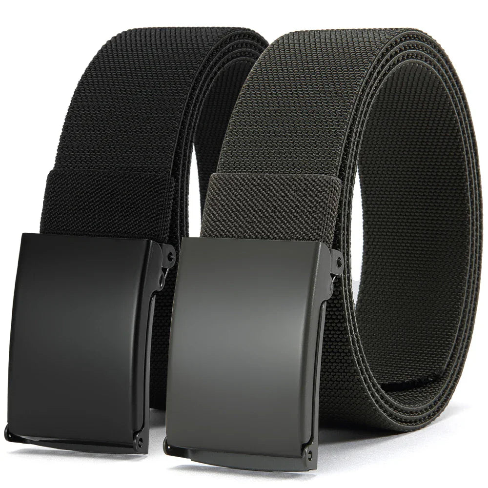 Men Female Belts Military Nylon Adjustable Belt Outdoor Travel Tactical Waist Belt with Plastic Buckle for Pants 125cm