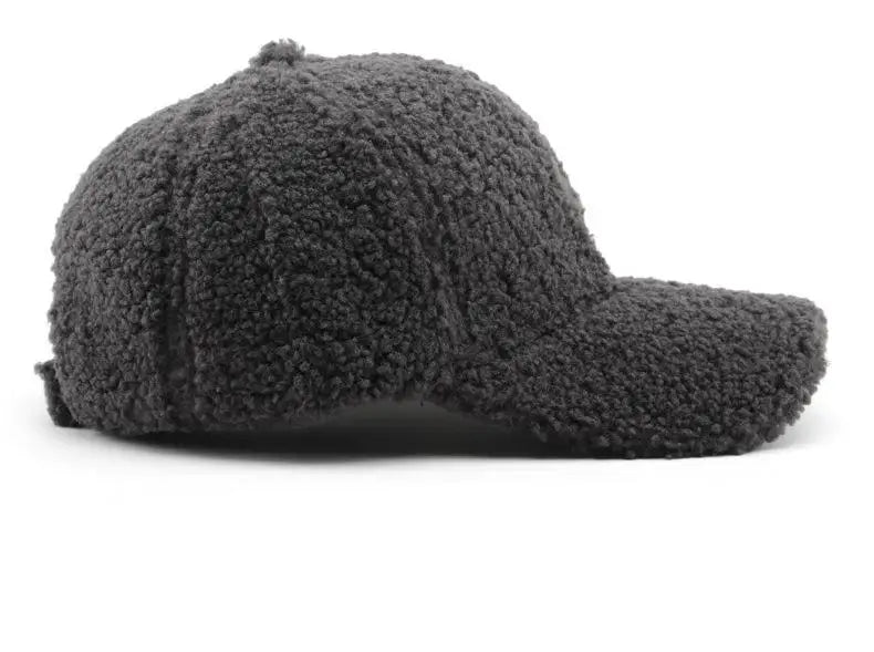Winter Hats For Women Faux Fur Baseball Cap Female Outdoor Sunshade Keep Warm Solid Color Gorras Casquette Cap Men Casual New